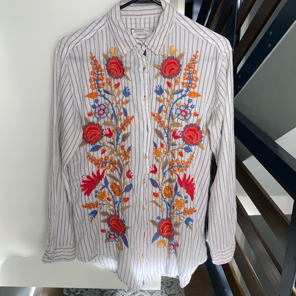 Johnny Was tailored shirt